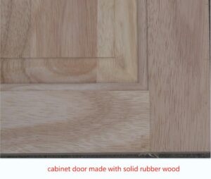 solid rubber wood door